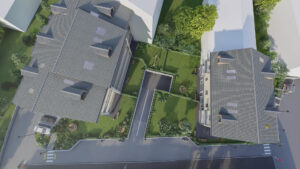 Via Soffietti / Via Gramsci Pianezza - visa dall'alto