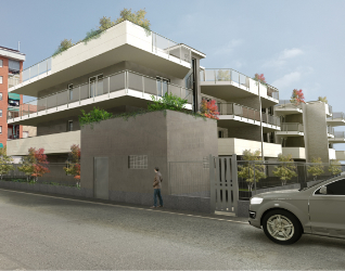 Via Macedonia 3 - Collegno - render facciata