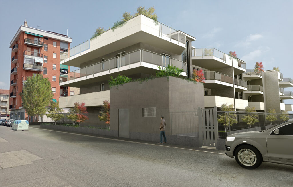 Via Macedonia 3 - Collegno - render facciata